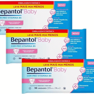 Bepantol Kit Leve 4 Pague 3 Lenços Umedecidos Hipoalergênicos 96un cada