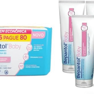 Bepantol Kit 3 Pomadas Assadura 120g + 1 Lenço Umedecido