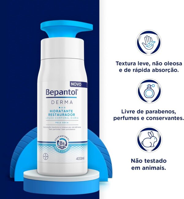 Creme Bepantol Derma 400ml, Pro Vitamina B5, Niacinamida - Imagem 3