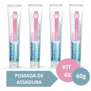 Kit com 4 Cremes Pomada de Assadura 120gr Cada – Bepantol