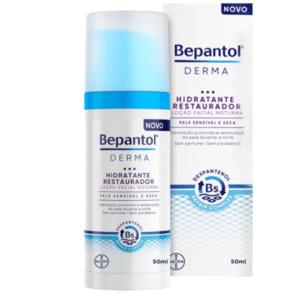 Bepantol Derma Hidratante Facial Noturno, Hidratante Restaurador, 50ml